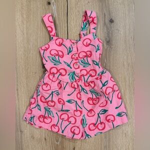 Adorable, Old Navy Pink Romper with Cherry Design